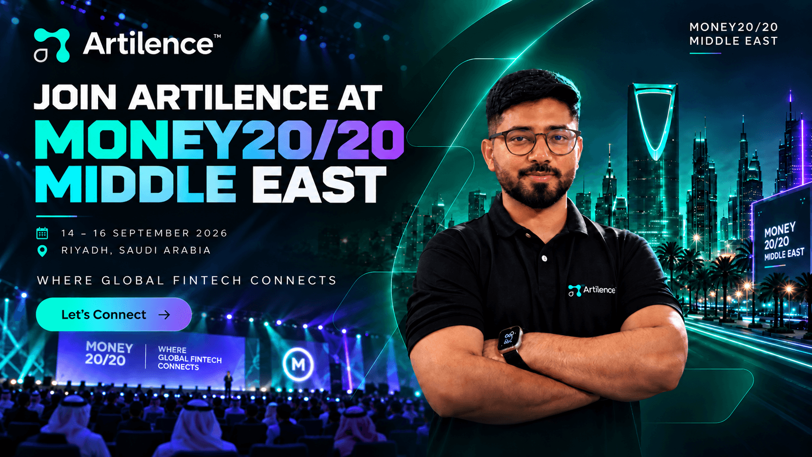 Join Artilence at Money20/20 Middle East - Artilence Founder Sohaib Anwar, Riyadh Saudi Arabia