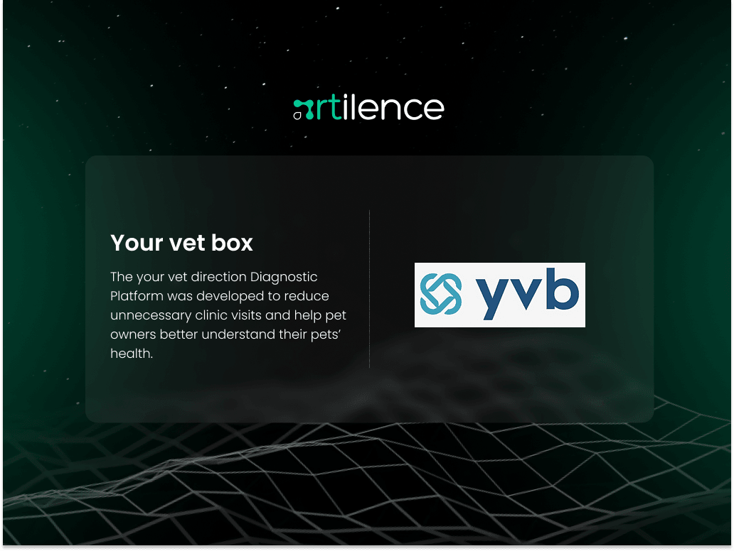 Your Vet Box, an AI symptom guide chatbot for pet owners built by Artilence
