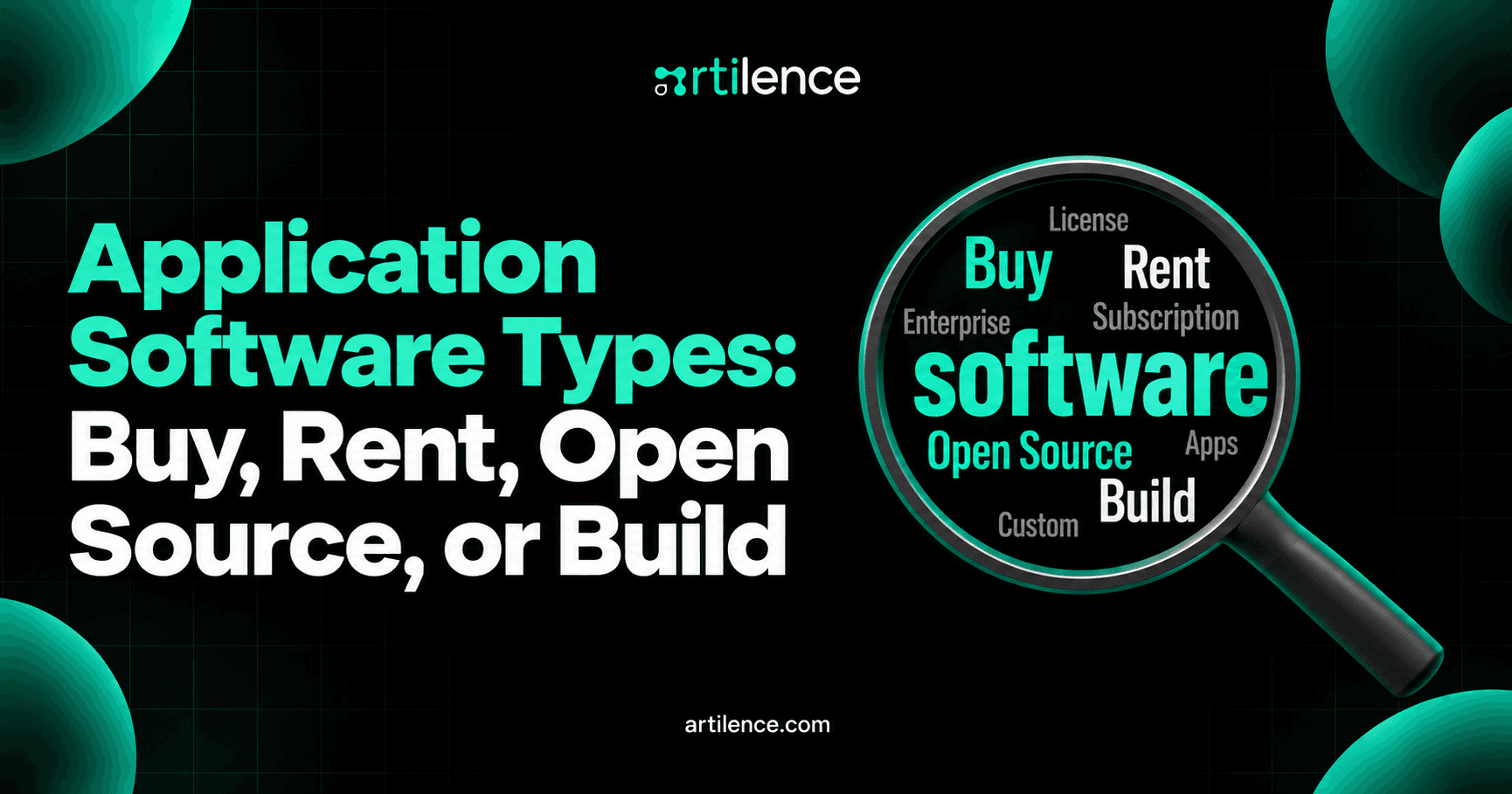 Application Software Types: Buy, Rent, Open Source, or Build